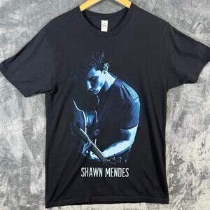 Band x Tee Shawn Mendes STAR * TEE Graphic T Shirt Unisex Medium Black
